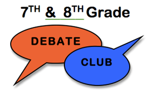 7th and 8th grade debate club